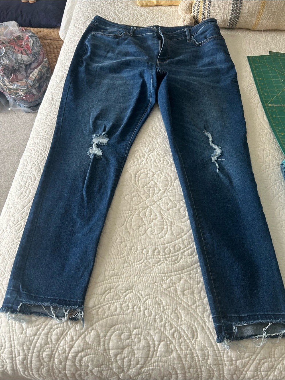 a.n.a High Rise Dark Blue jeans size 18